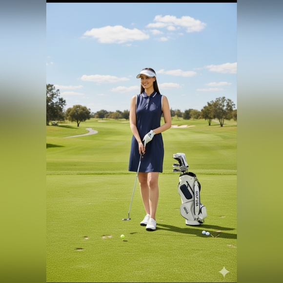 CALLAWAY ACTIVE WOMEN'S POLO GOLF DRESS RE-IMAGINE SIZE MEDIUM - Picture 3 of 6